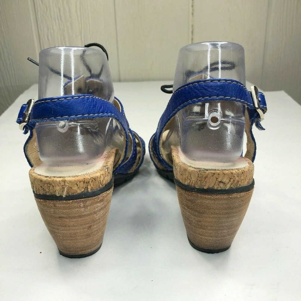 WOLKY Blue Leather Lace-up Sandals EUR 41 10-10.5 - Picture 4 of 8